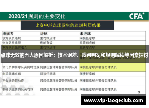 点球无效的五大原因解析:技术误差、裁判判罚和规则解读等因素探讨 点球无效的五大原因解析:技术误差、裁判判罚和规则解读等因素探讨